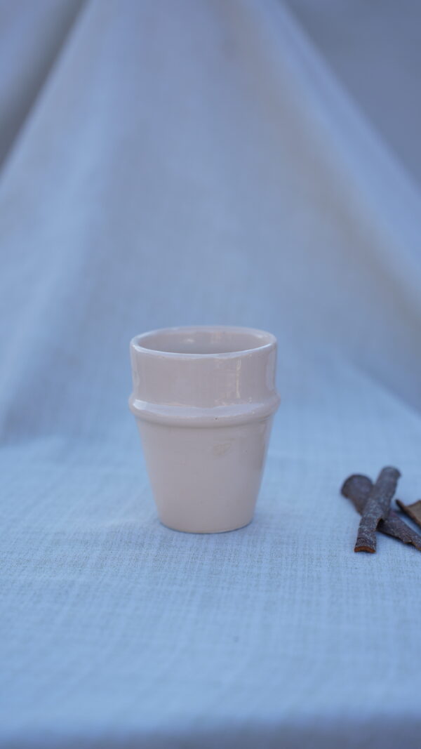 Handmade Ceramic Rose Cups Minimalist and Elegant - Image 2