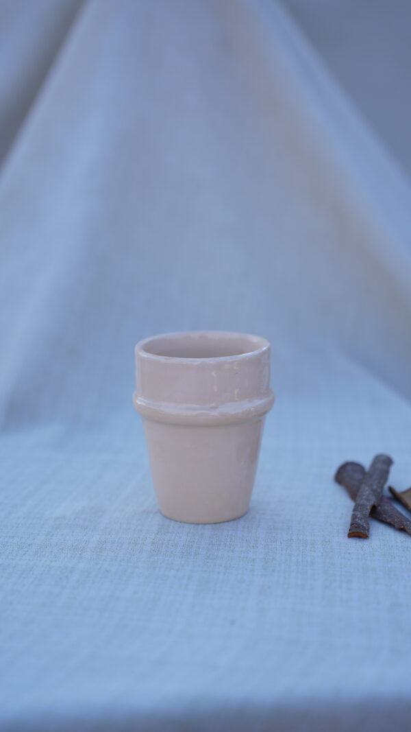 Handmade Ceramic Rose Cups Minimalist and Elegant - Image 3
