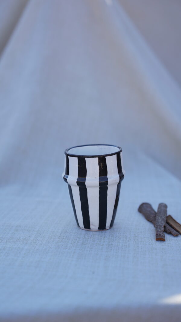 Handmade Ceramic Striped Cups: Pop of Color for Every Sip - Image 3