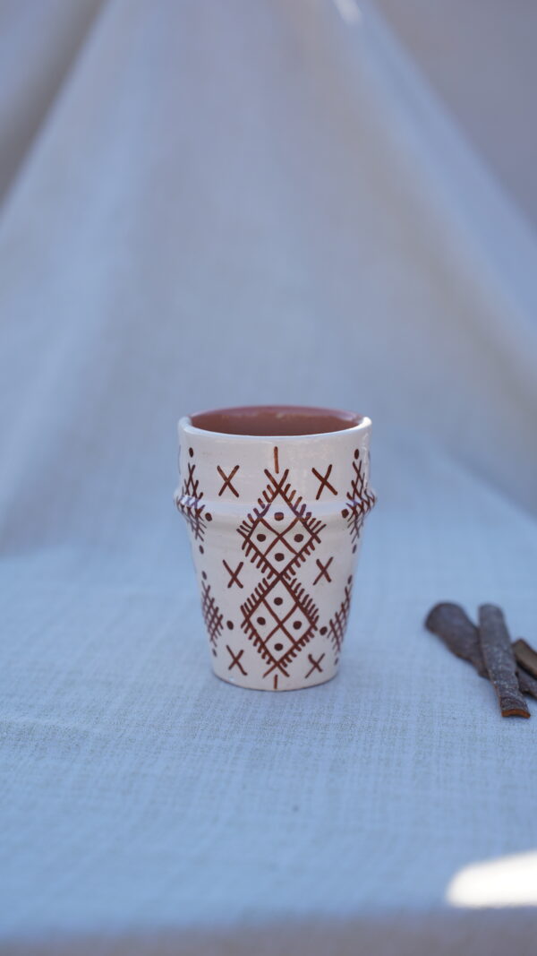 Handmade Ceramic Marrakech Drawing Cups - Image 3