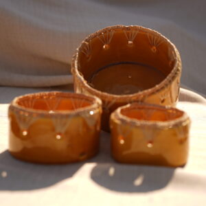 Handmade Marrakech Bowls Brown Terracotta Ceramic Decorative.