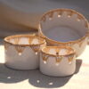 Handmade Marrakech Bowls White Ceramic Decorative.